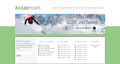 Desktop Screenshot of andalohotels.it